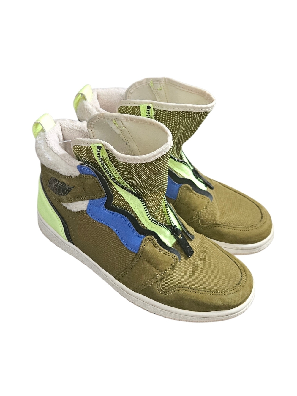 Nike Air Jordan 1 Retro Zip High-Top Utility Trainers Size 9
